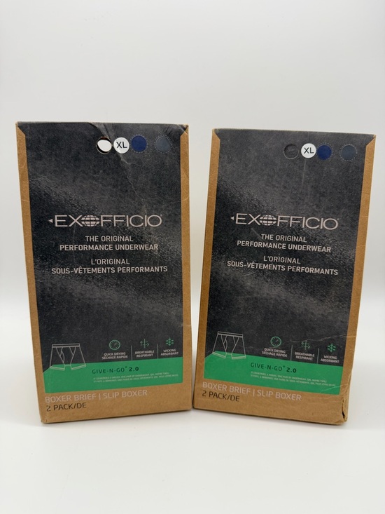 Exofficio Other - (2) Exofficio Men's Original Performance Boxer Briefs Duo Give n Go 2.0 4 Pair